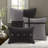 Rustic Grey Polyester Cal King Bedding Set, Lodge Style Comfort, 7 Pieces