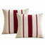 Housses de coussin décoratives à rayures bohèmes 18 x 18 pouces-135606074