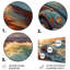 Faolan, charme rétro vert et orange de l'insecte de plage II sur impression métallique-67885894