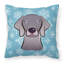  Coussin décoratif 14 "Snowflake Weimaraner
