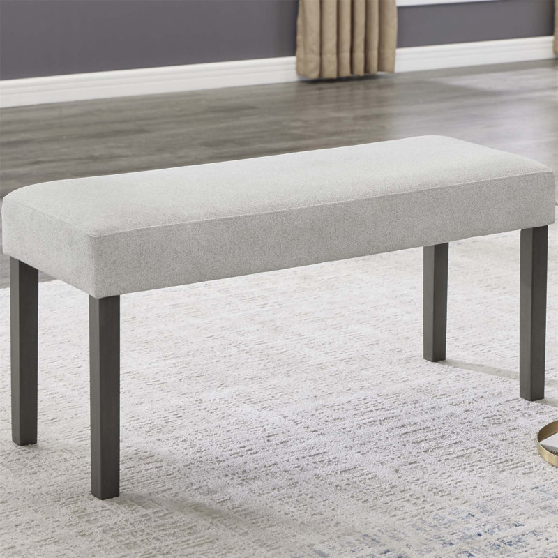Latitude Run® Luna Fabric Upholstered 40 Inch Bench With Wood Frame ...