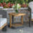 Estate Square Teak Solid Wood Outdoor Side Table , 19.5 " W 21.5 " D