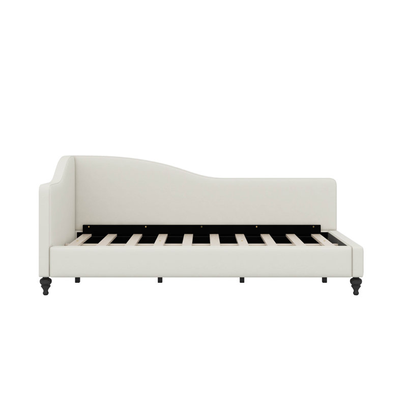 Twin Size L-Shaped Daybed, Beige, Twin