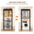 Over Washer And Dryer Shelves,2 Tier Adjustable Height Wire Shelving Laundry Room Storage Organization Clothes Drying Rack With Hanger Rod&Hooks-106490772