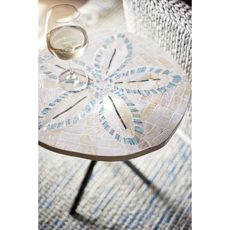 Ocean Breeze Sand Dollar End Table