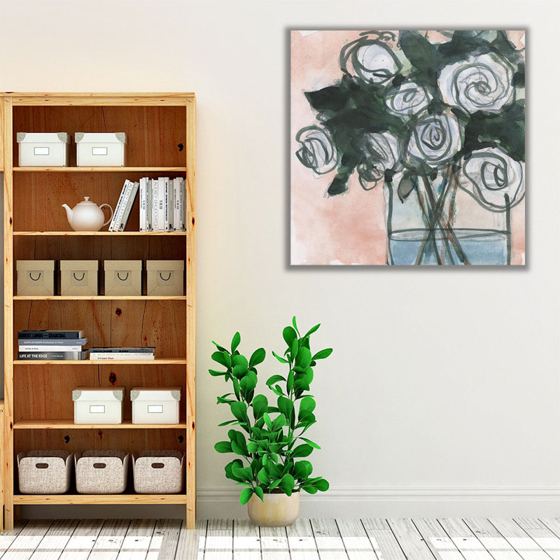 Floral Bunch I - reproduction d'art sur toile, H 16 po x l 16 po