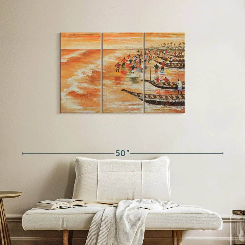 Aletra A Seascape, H 24 po x l 38 po