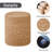 Hallissey Upholstered Jute Ottoman-596212768