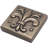 Fleur De Lis 2 in. x 2 in. Hand Painted Resin Decorative Accent-83457184