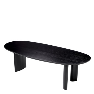 Dining Table Lindner Black Veneer - Legs