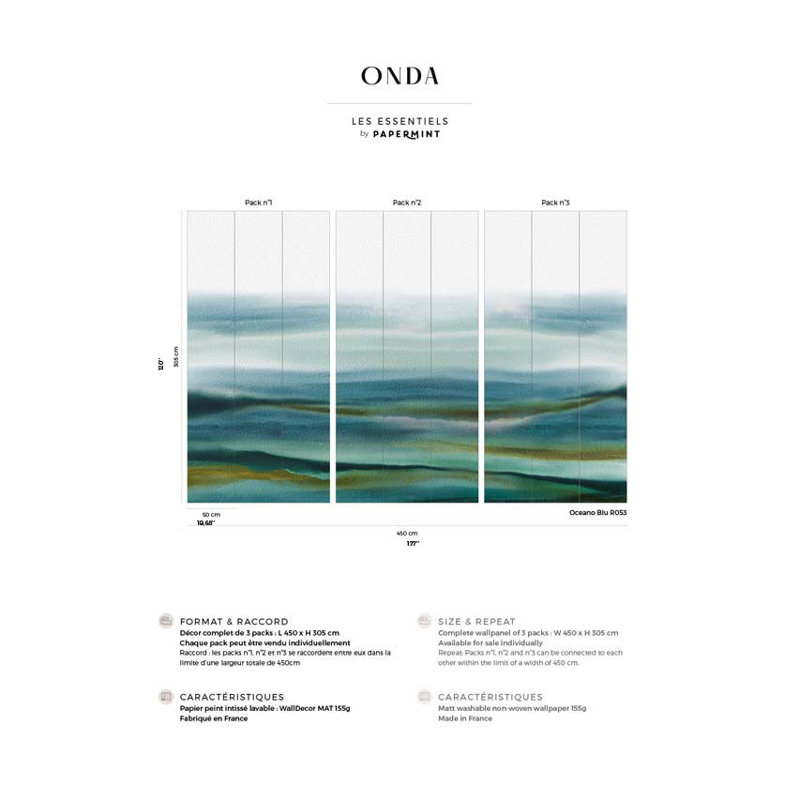 Onda Pack 1, 2 et 3 en bleu