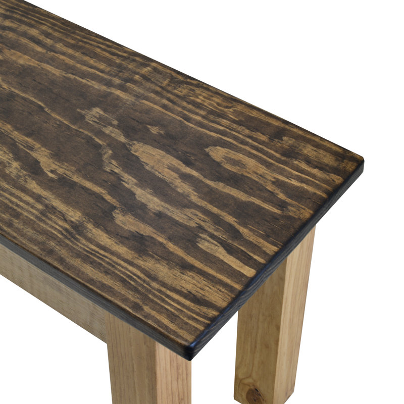 Banc en bois, H 17 po x l 36 po x P 12 po