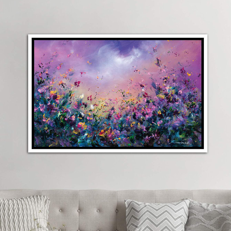 « arc-en-ciel » par jaanika talts-impression sur image, Toile blanche encadrée, H 32 po x l 48 po x P 1,5 po
