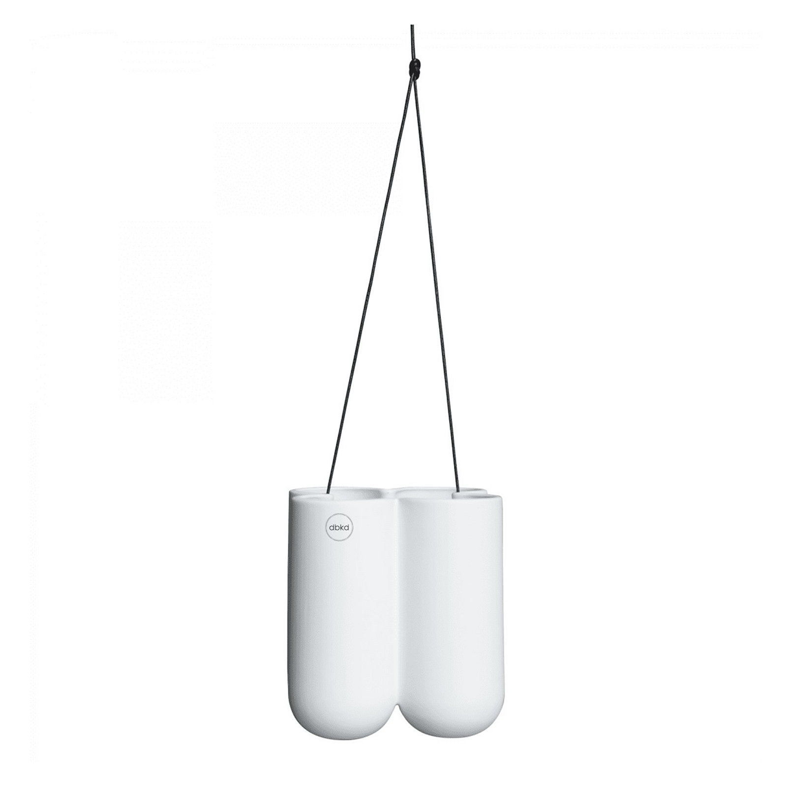 Ceramic Pot Planter, White, 5.51" H x 5.51" W x 5.51" D
