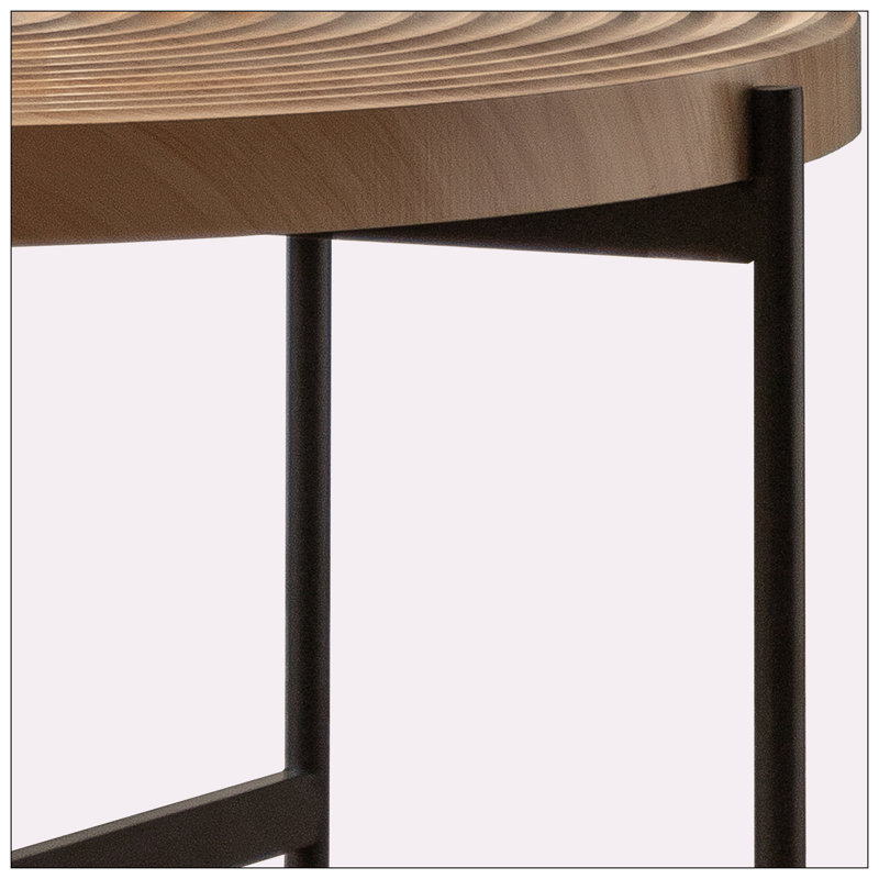 2 Piece Round Coffee Table Set