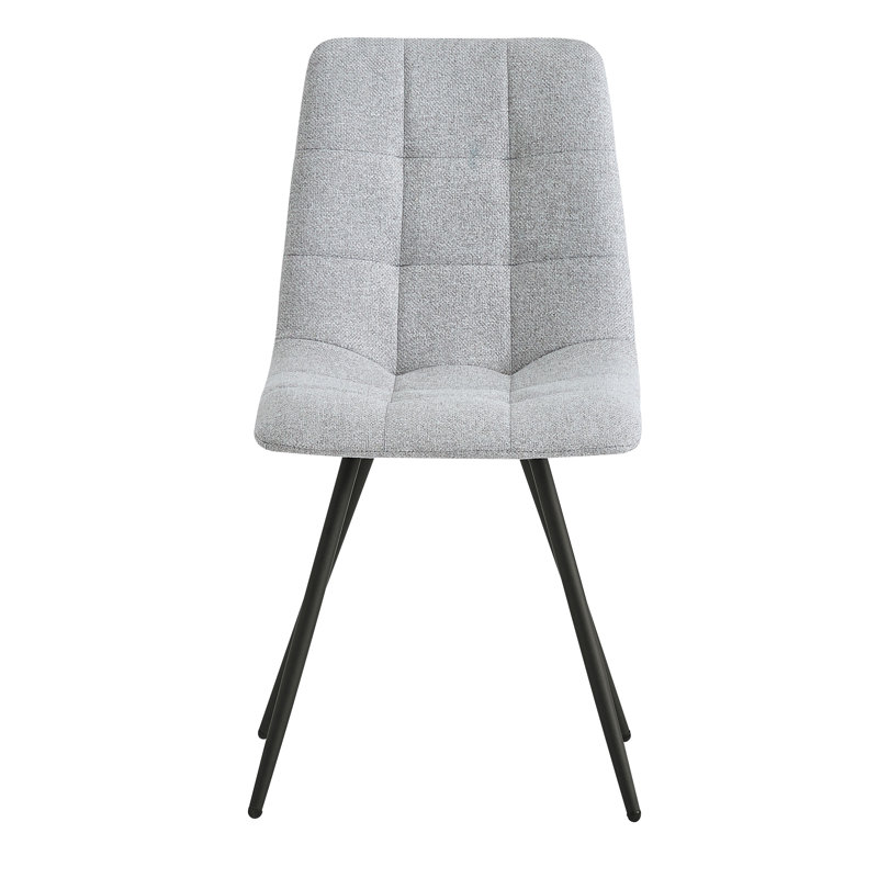 Ensemble de 2 chaises en tissu Waltwilder, Gris
