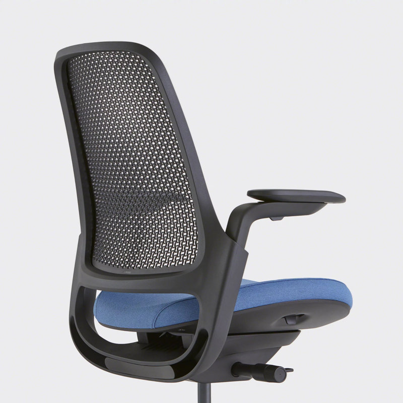 Steelcase Series 1 Air, Black, Cobalt, Hard Floor
