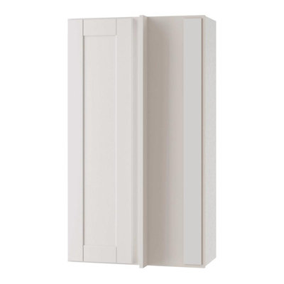 Gallery Express Haven Plywood Assembled 24 in W x 12 in D x 42 in H Corner Blind Kitchen Cabinet Right in White