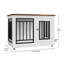 28/35/40 "l Caisse pour chien, table de bout, table de chevet avec bols-1655873154