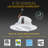 4" Gimbal Selectable CCT Remodel LED Eyeball Lens Retrofit Recessed Lighting Kit-55667364