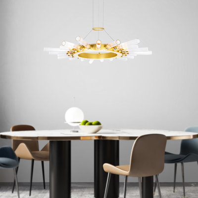 Litchford 21 - Light Dimmable Wagon Wheel Chandelier