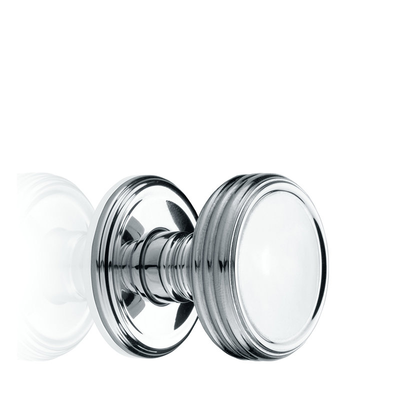 Poignée champignon Studio, Chrome brillant, H 0,87 po x l 0,98 po x P 0,98 po
