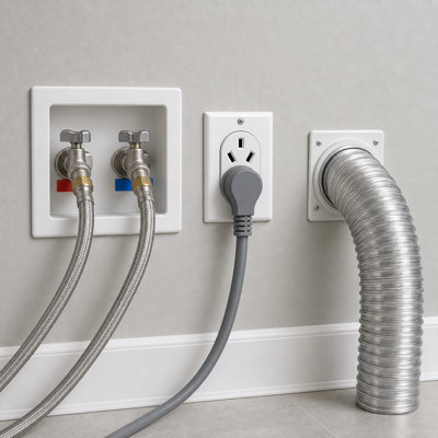 STACKED LAUNDRY: FULL INSTALL + SUPPLY CONNECTIONS