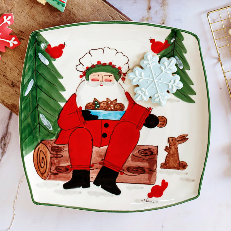 Old St. Nick Terra Bianca Salad/Dessert Plate