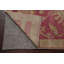 Tapis en laine rose/beige 2 pi 1 x 5 pi 2 po one-of-kind à la main-noué la new age oushak Sipos