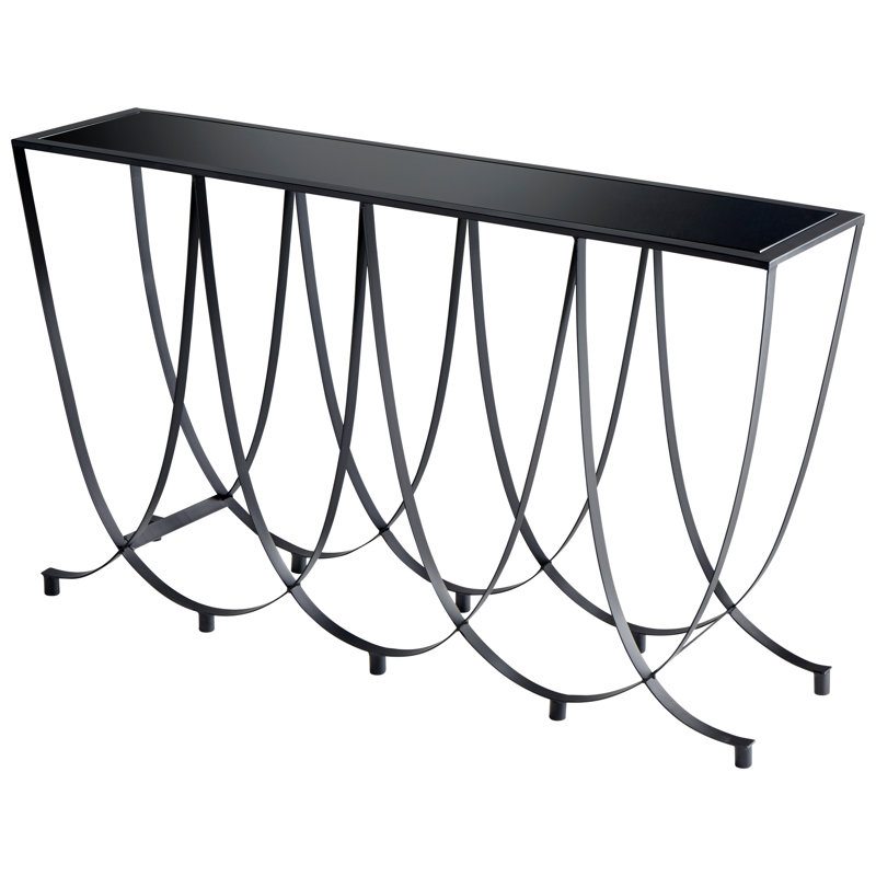 Suffolk 13.75'' Glass Top Console Table