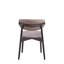 Ensemble de 2 chaises d'appoint en microfibre polie et finition noire Lanae