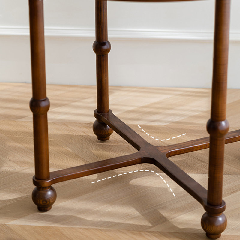 Brown Rectangular Solid Wood Dining table