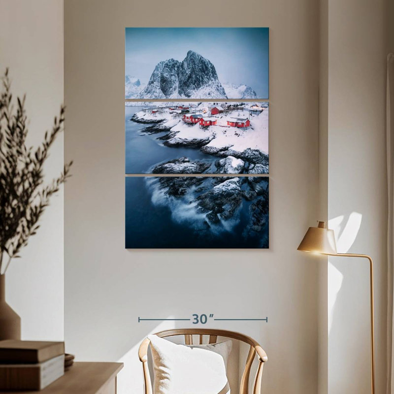 Alvord Fishermen Huts In Hamnoy, 65" H x 42" W