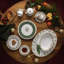 Bol à légumes Noritake Holly and Berry Gold, 10 1/4 po, 48 oz.