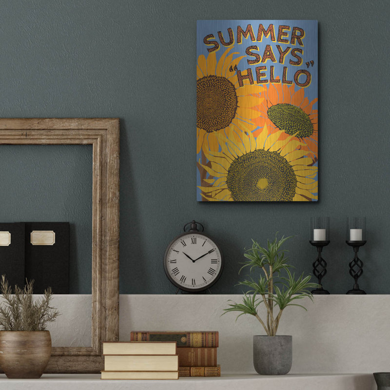 «August Says Hello» par August Licensing par Art Licensing Studio, H 16 po x l 16 po