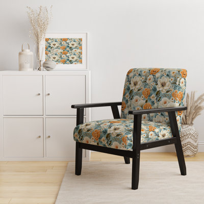 Fauteuil d'appoint rembourré Rustic Elegance