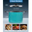 Marmite antiadhésive 8 pintes avec couvercle Cook N Home Professional, poignées rivetées, grande marmite pour les fêtes, marmite avec chauffage uniforme, batterie de cuisine à induction, allant au four et au lave-vaisselle, turquoise-112601878