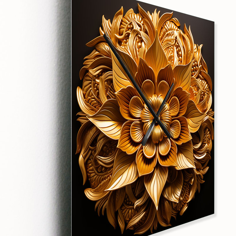 Braxter - Horloge murale tournesol moderne, Très grand