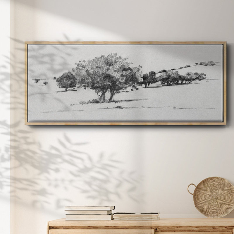 Treeline S croquis I - toile encadrée, H 20 po x l 50 po