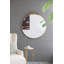 Miroir rond classique de 36 po x 39 po avec cadre d'inspiration baroque - Appuyé contre le mur pour la console de salle de bain et d'entrée-220026280
