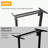 Hubing Electric Height Adjustable Standing Desk With 4 Lockable Casters, 2 Hooks, Big Mouse Pad-87089529-122428009