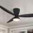 Hourglass 58" Led Smart Flush Mount Ceiling Fan-116794793-116794791