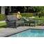 132cm Wide Metal Patio Sectional with Cushions