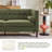 78''  W Mid Century Upholstery Square Arm Sofa-1301436040