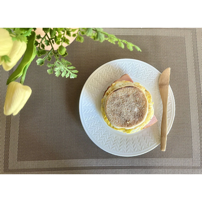 Assiette à salade en porcelaine blanche Wheat Durable