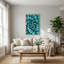 Art mural sur toile bleu sarcelle-132731625