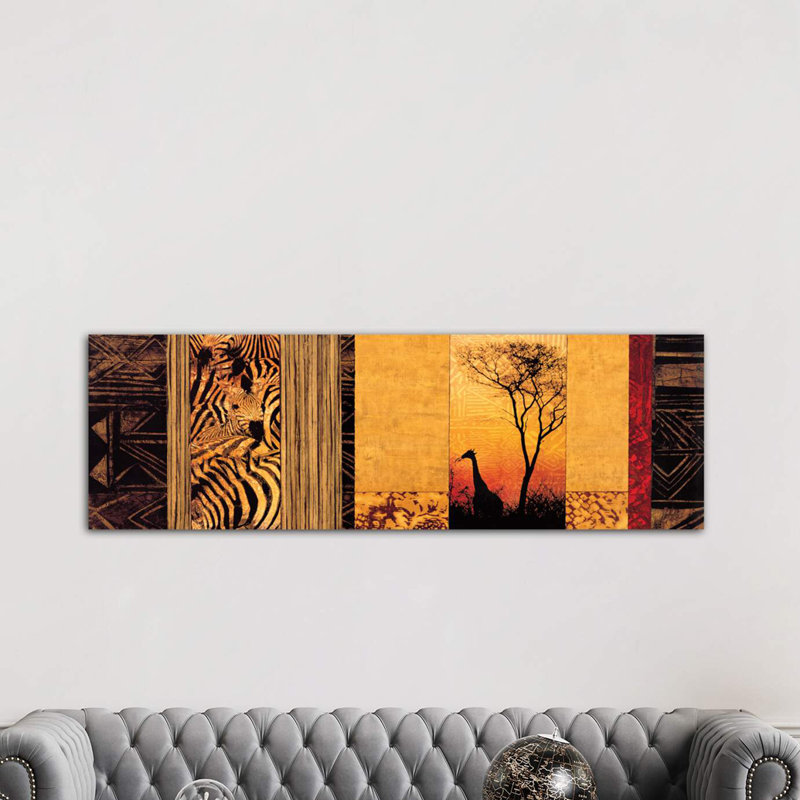 African Plains by Chris Donovan - Wrapped Canvas Panoramic Print, 182.88 cm H x 60.96 cm W