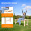 Banc de jardin en bois massif sans dossier-45763976-45763982