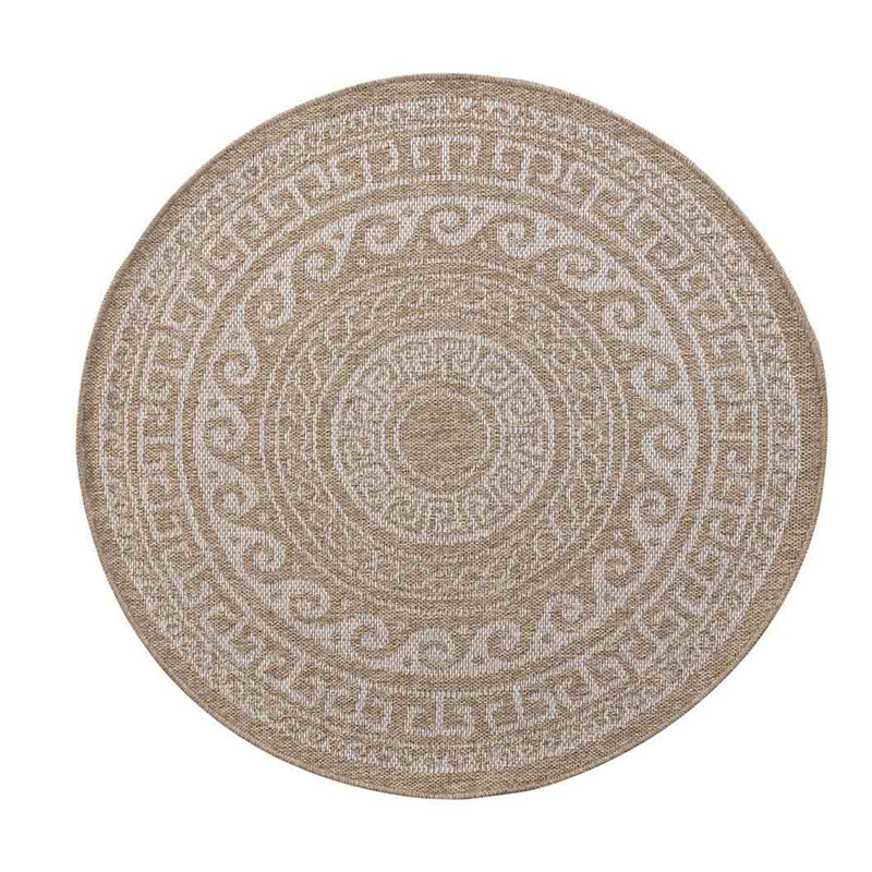 Macdougal Geometric Indoor / Outdoor Area Rug, Round 120cm