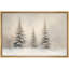 Paysage de Noël rétro, paysage d'hiver, pin, vacances, décor neutre, impression sur toile-107118198-107118205